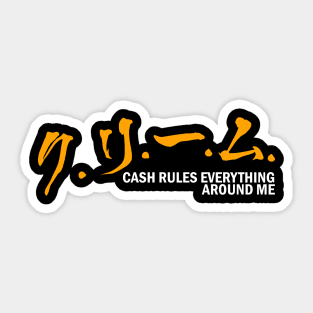 cream wutang vintage Sticker